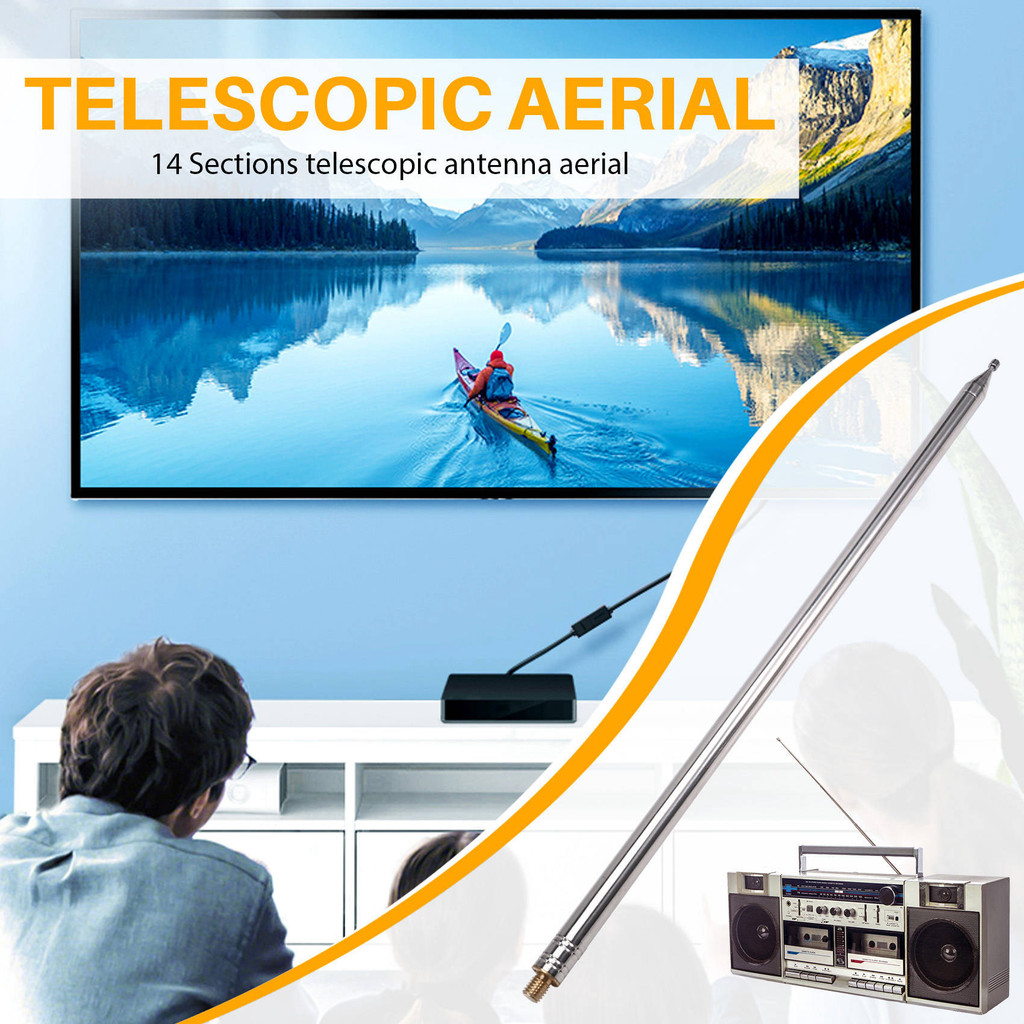 A40I 5.6M Whip Pull Rod Antenna for HF Radio Positive V Antenna GP Antenna Telescopic Antenna DIY
