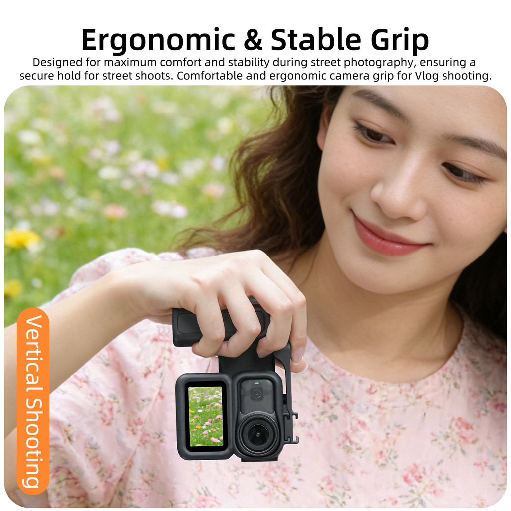 Quick-release grip frame and handle accessories for DJI Osmo Nano all-in-one street photography grip