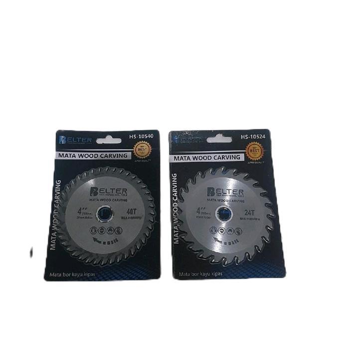 Mata gergaji gerinda bulat 4 inch belah potong kayu dapat 2pcs