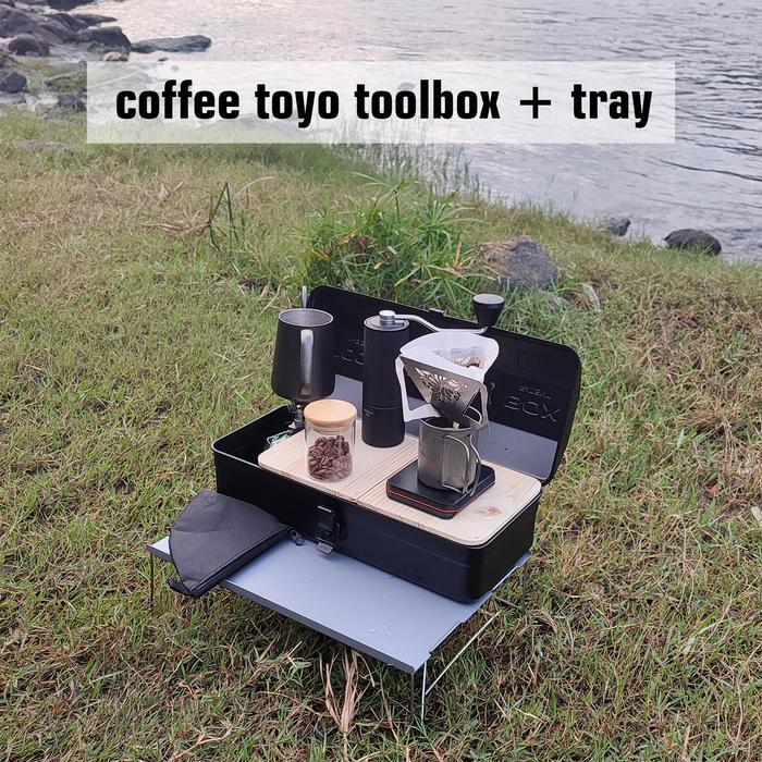 toyo y350 toolbox coffee meja box storage camping not unito stanley Outdoor