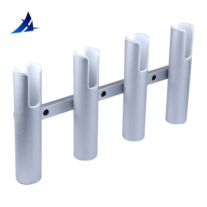 Boat Accessories 4 Link Tubes Boat Fishing Rod Holder Aluminium Alloy Rod holder for Marine Yacht