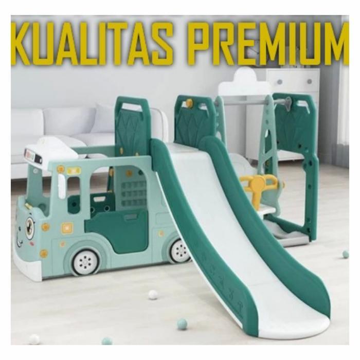 Playground Anak Lengkap Bus Perosotan Ayunan Anak Original Bisa Gobox