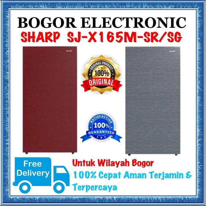 SJX165 SHARP SJ-X165M-SR SG KULKAS 1 PINTU KULKAS SHARP SJX165