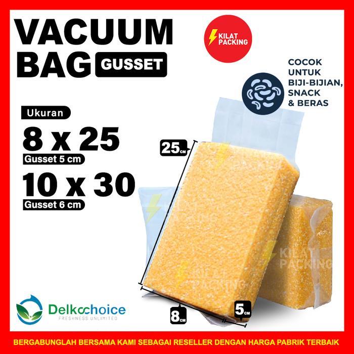 PLASTIK VACUUM VACUM VAKUM GUSSET BERAS DELKOCHOICE PREMIUM SATUAN