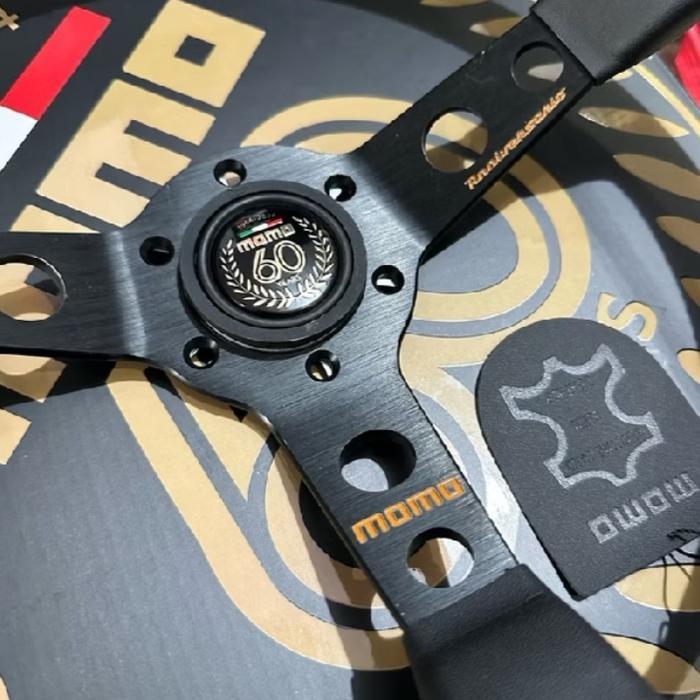 OBRAL Setir / Stir Mobil Racing MOMO Special Edition Anniversary 60Th Leather Quality Premium Univer