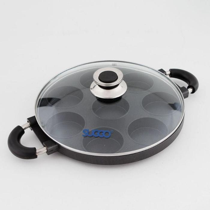 Cetakan Kue Martabak Mini 8 Lubang Datar Plastik Stainless Loyang Steel Teflon