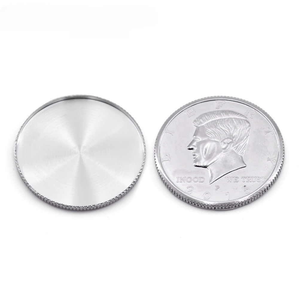 Expanded Shell Half Dollar (1piece ,No Coin) Magic Trick Appearing Vanish Coin Magie Accessories
