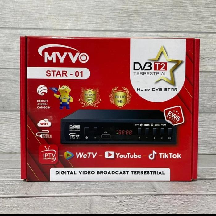 TERLARIS MYVO STAR-01 SET TOP BOX STB PENANGKAP SIARAN TV DITAL YOUTUBE Selamat Berbelanja