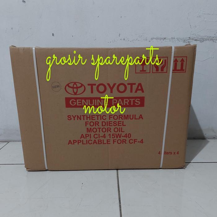 OLI TOYOTA TMO 4 LITER SYNTHETIC FORMULA FOR DIESEL API CI-4 15W-40