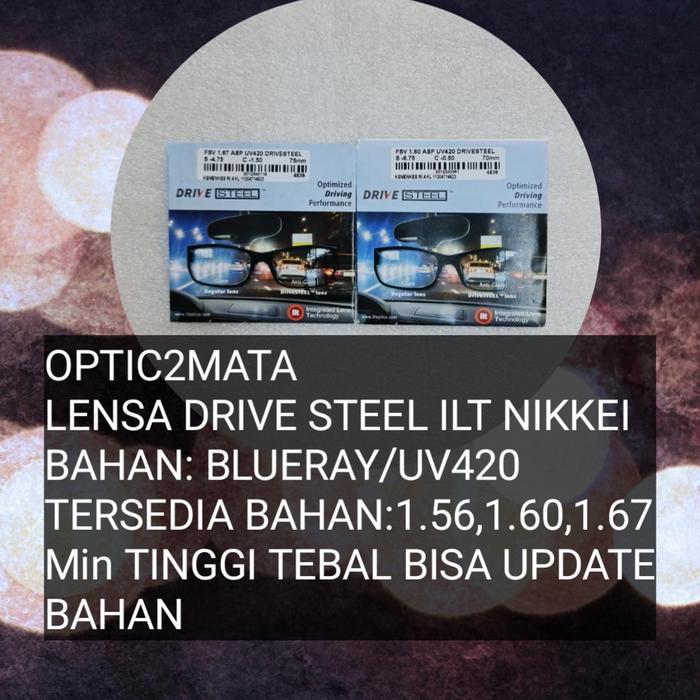 LENSA KACAMATA ILT NIKKEI DRIVE STEEL ANTI SILAU FSV ORIGINAL