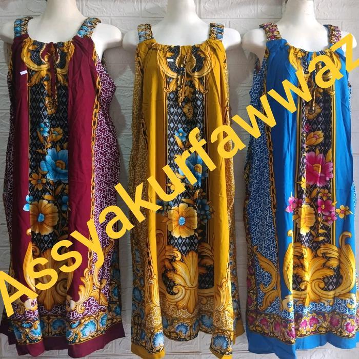 DASTER BATIK ASSYAKURFAWWAZ MODEL YUKENSI LD 130 MOTIF BUNGA BATIK