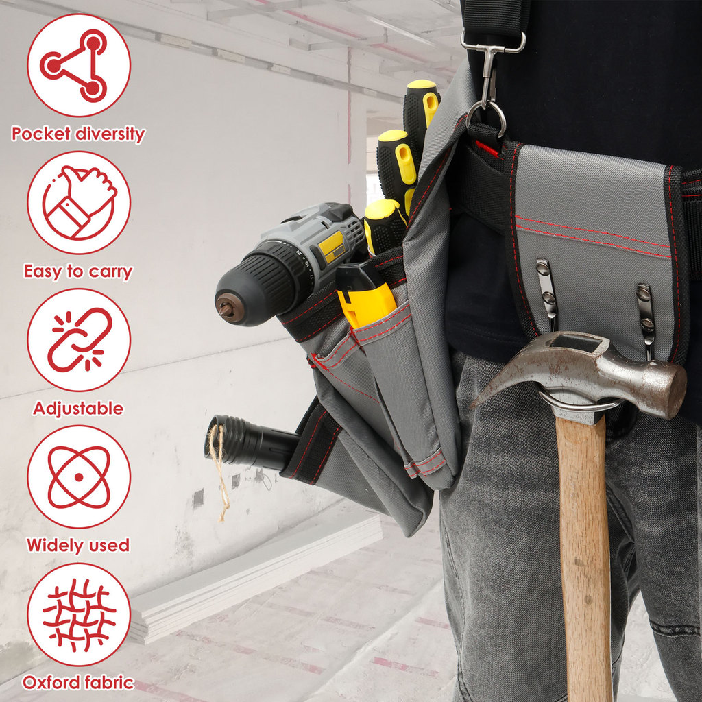 Tool Belt With Suspenders Gardening Tool Bag Electrician Tool Bag Strap Belt Multi-Functional