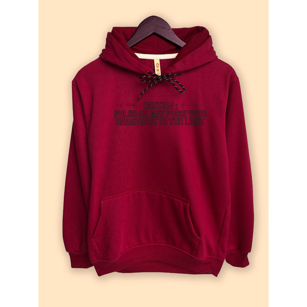 Jaket Hoodie Treasure Pulse on Burgundy Jakarta Tour