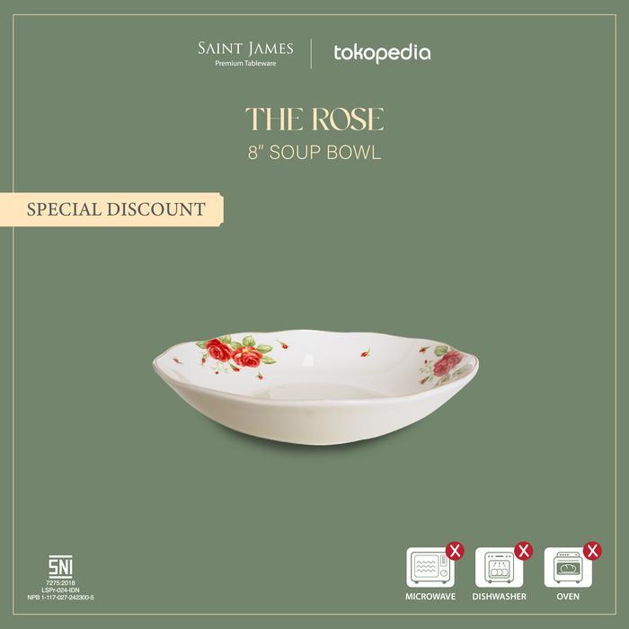 Saint James The Rose 8 inch Soup Bowl