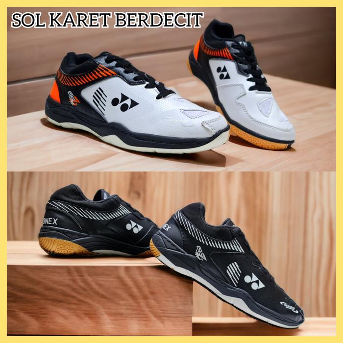 SEPATU BADMINTON YONEX_PRIA WANITA SOL DI JAHIT SEKELILING / SEPATU BULUTANGKIS PRIA SOL KARET