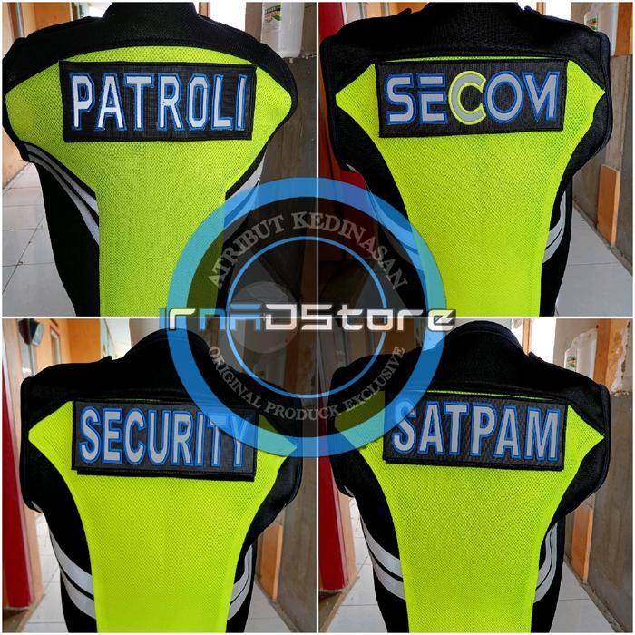 TERBARU Rompi security satpam tebal gratis bordir nama BISA GOSEND
