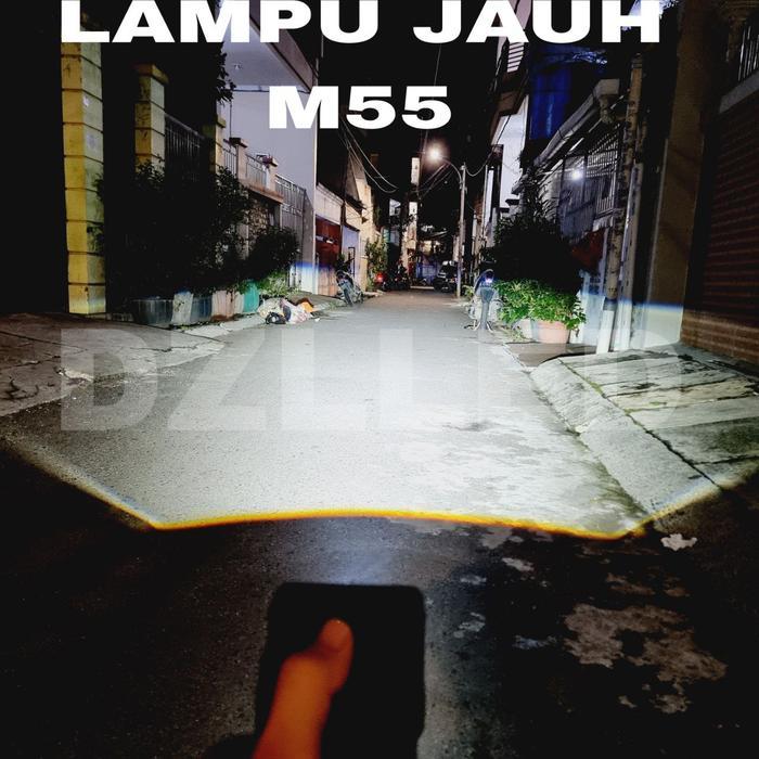 Lampu Tembak Led Mt Star M55 Biled Matrix Shroud Ring Devil Jauh Dekat
