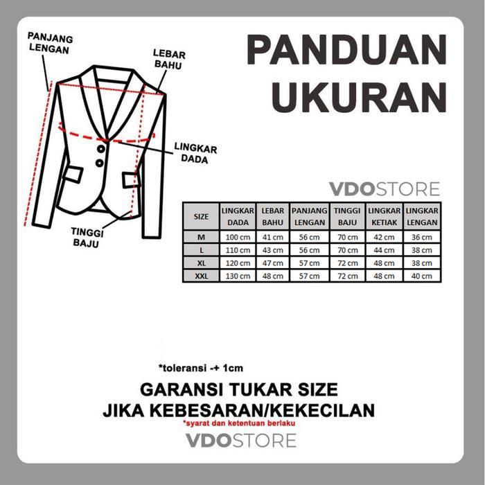 Vdo Lux Blazer - Blazer Wanita Furing Ld 100 110 120 130 - Atasan Kerja Jas Kantor Jumbo Big Size