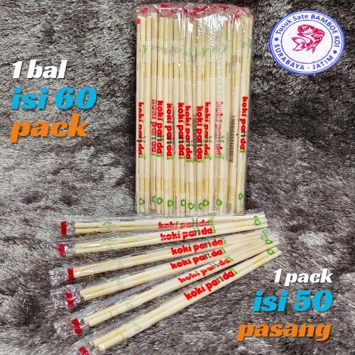 Sumpit Bambu Koki Panda 60 pack