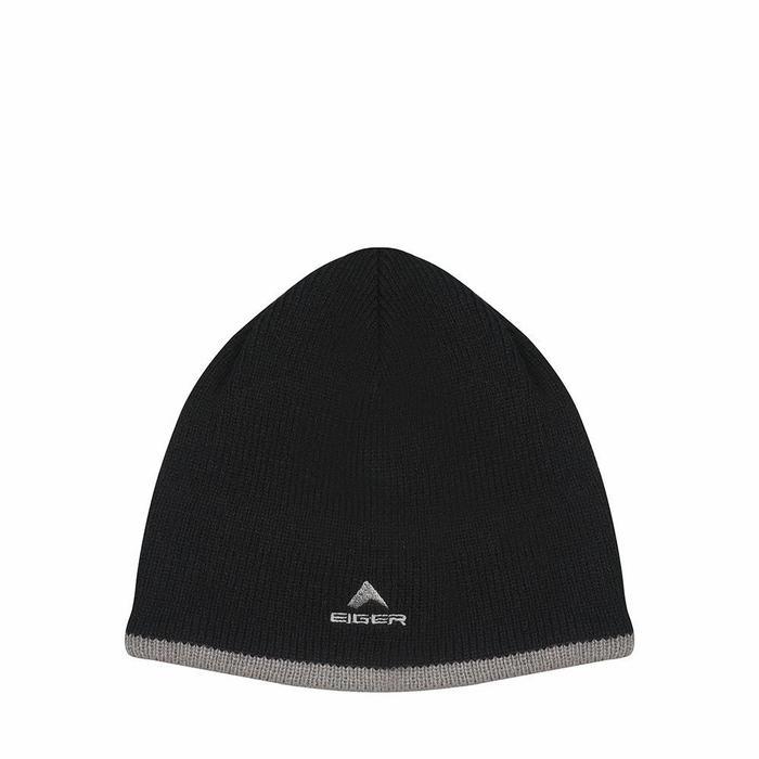 Topi Winter Topi Kupluk Eiger Dickson Beanis Penutup Kepala Pria Outdoor - Black L