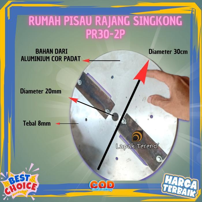 Piringan perajang singkong PR30-2PISAU Cakram perajang singkong 2IN1