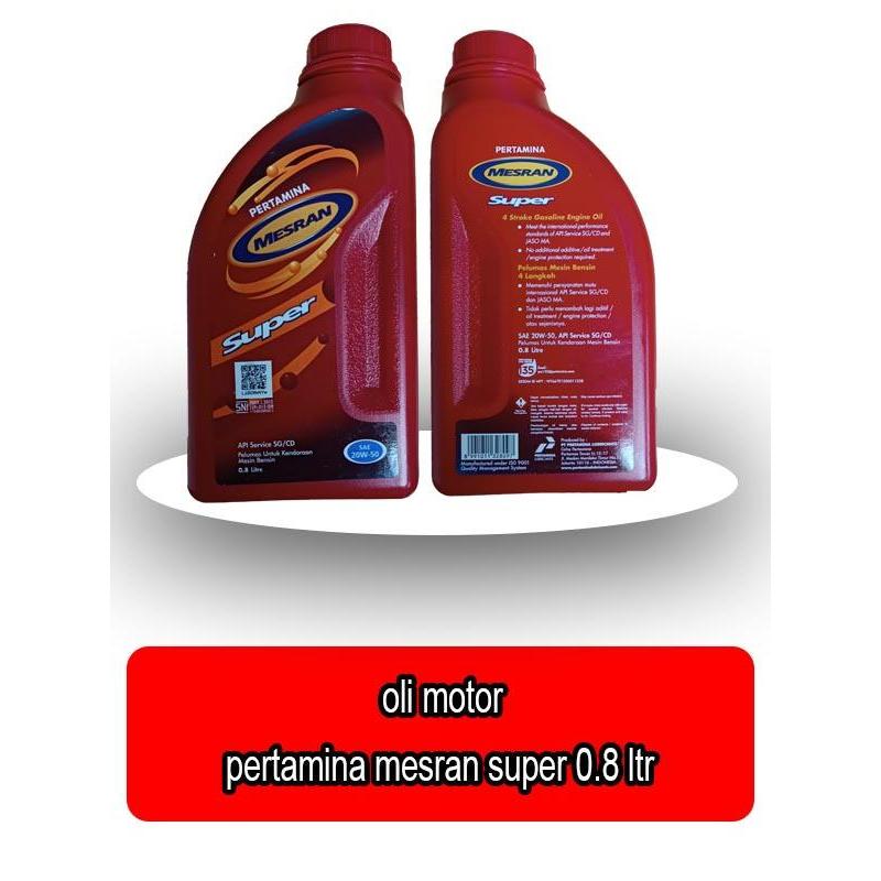 OLI MESRAN SUPER MOTOR 800ML OLI PERTAMINA MESRAN SUPER 800ML - 68086 -