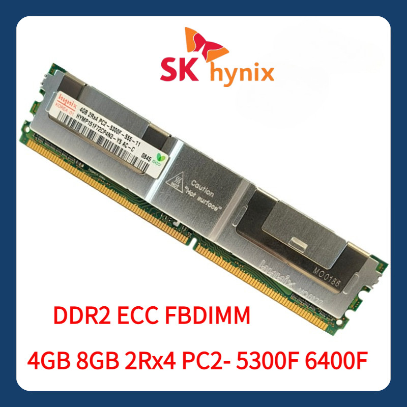 SK hynix DDR2 4GB 8GB 2Rx4 667MHz 800MHz PC2-5300F 6400F FBD ECC Server memory FB-DIMM RAM Lifetime