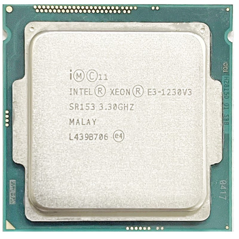 Used Intel Xeon E3-1230 v3 E3 1230 v3 E3 1230v3 Quad-Core Eight-Thread 3.3 GHz 80W Processor L3/8M