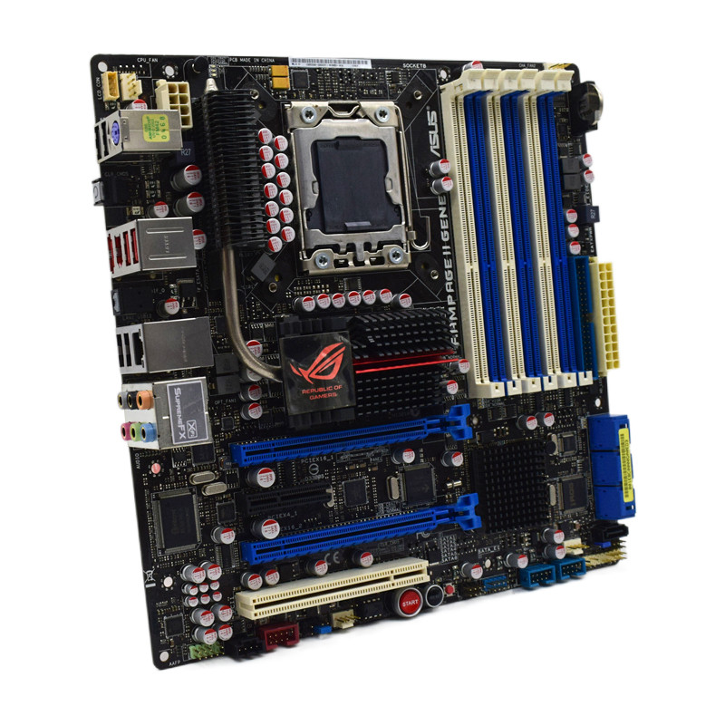 ASUS RAMPAGE II GENE LGA 1366 Motherboard Intel X58 For I7-920 I7-950 Xeon X5675 DDR3 PCI-E X1 PCI