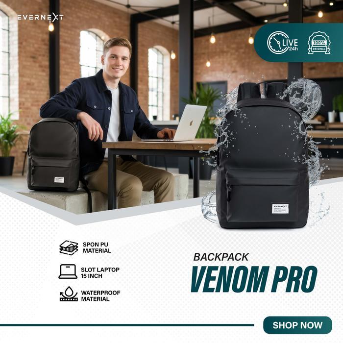 Eiger - Backpack Laptop Venom Pria Waterproof Tas Ransel Sekolah Kuliah Distro