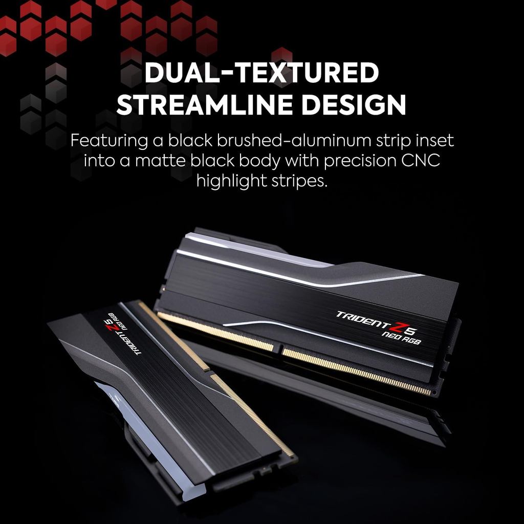 G.SKILL Trident Z5 Neo RGB Series (AMD Expo) DDR5 RAM 32GB (2x16GB) 6000MT/s CL30 / CL28 / CL26