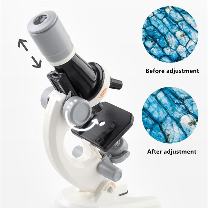 Upgrade 1200X Zoom Mikroskop Science Educational Toys Kit Lab Homeschool Mainan Untuk Hadiah
