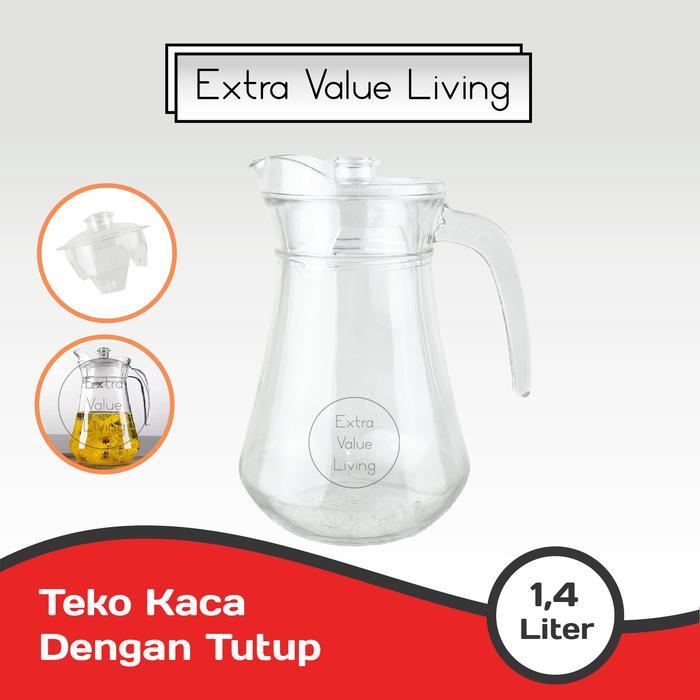 Teko Kaca / Teko Air Panas dan Dingin Ceret Air Pitcher Lemon Tea Beling Water Jug