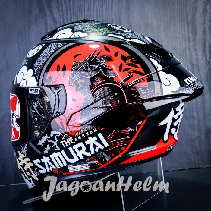 HELM NHK MARK 1 SAMURAI ASSASIN SINGLE VISOR BLACK MARK1 FULL FACE - Motorcycle Helmet