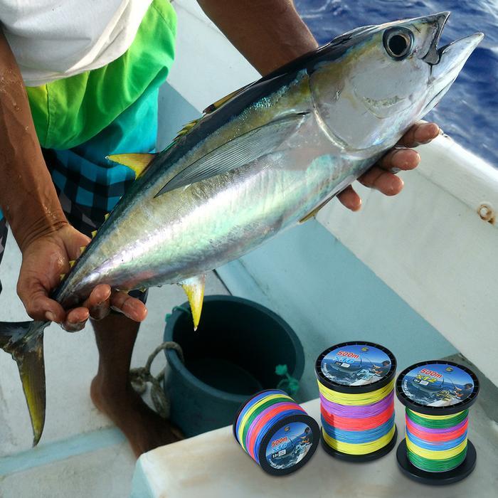 Bingolife Senar Pancing Pe X12 X16 500M Kuat Senar Dikepang Laut Perahu Nelayan Memancing Senar