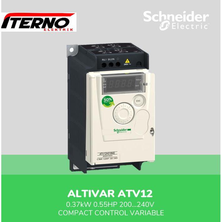 Cuci Gudang Schneider Inverter 0.37Kw 1P Atv12H037M2