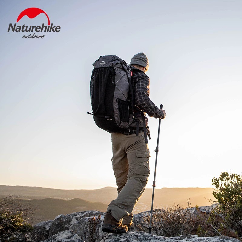 Naturehike Climbing Backpack 60+5L Camping Backpack Travel Bag Large Capacity Military