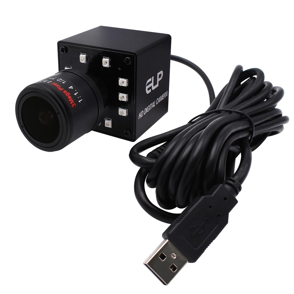 ELP 5MP USB Camera Mini Infrared Night Vision Camera Full HD IR USB WebCam USB2.0 Web Camera with