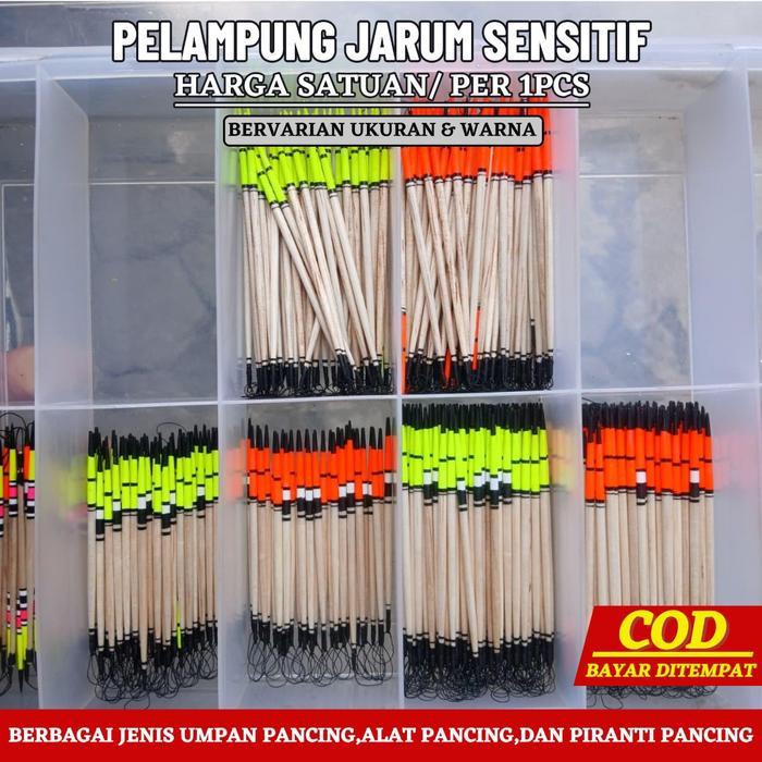 Pelampung pancing jarum sensitif satuan bervarian warna pelampung jarum ikan mas