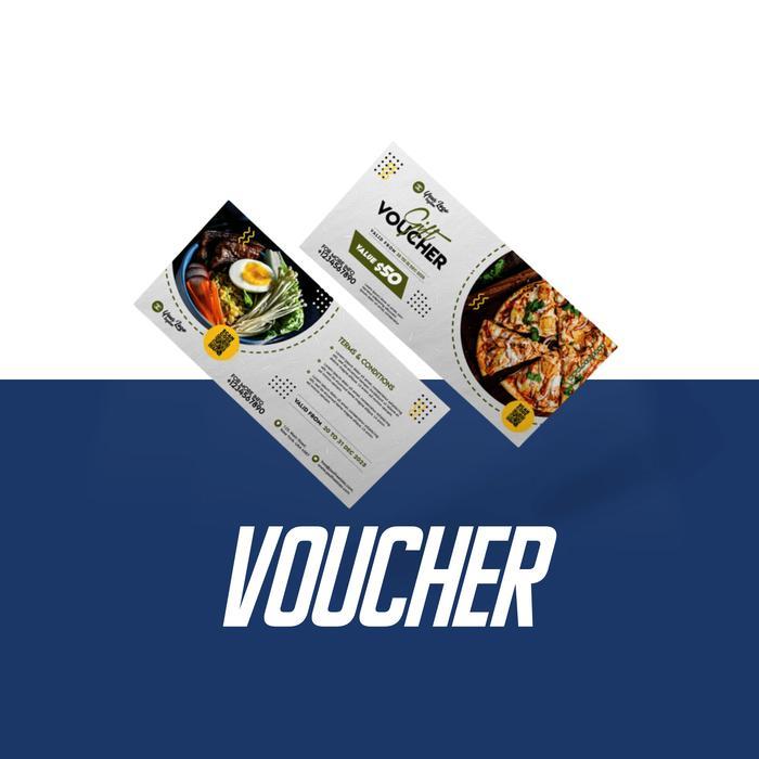 PROMO Custom Desain Brosur, Voucher, Kartu Nama CalsPrint BISA GRAB