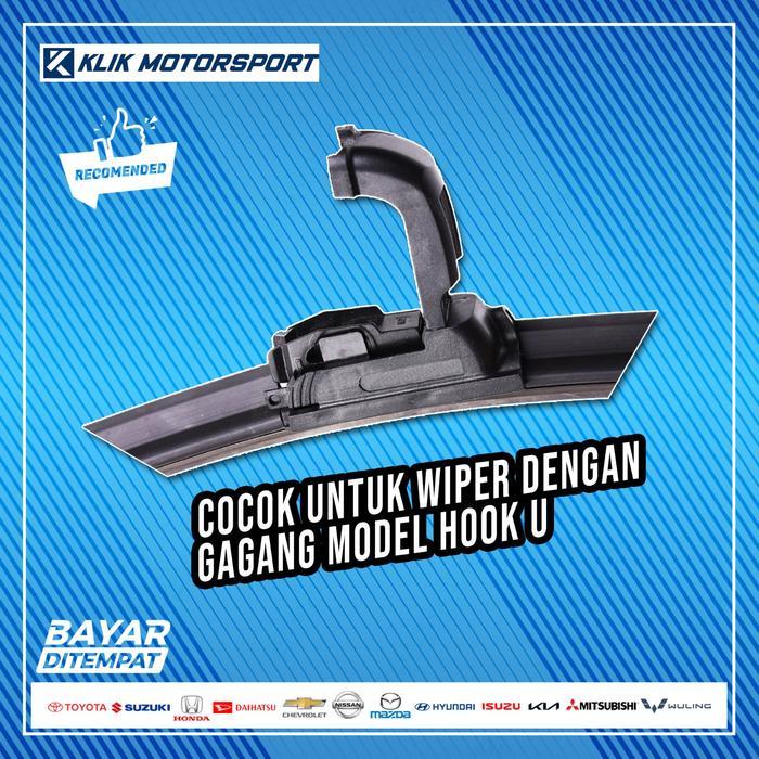 Wiper Innova 2004 - 2014 / Wiper Mobil Frameless - 1 Set Depan 2 Pcs