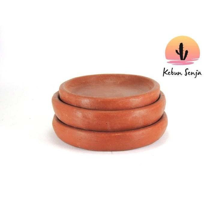 "New" Alas Tatakan Pot Terracotta Tanah Liat Gerabah D14