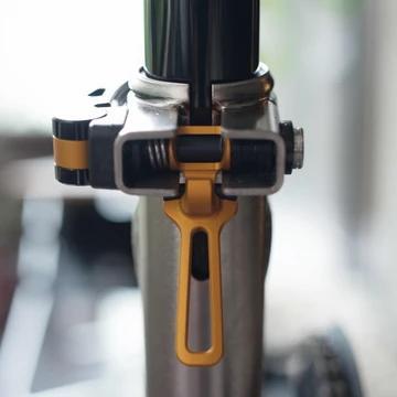 BestSeller Imperium Cycle Seatpost Clamp Set Gold, Cocok untuk sepeda Brompton