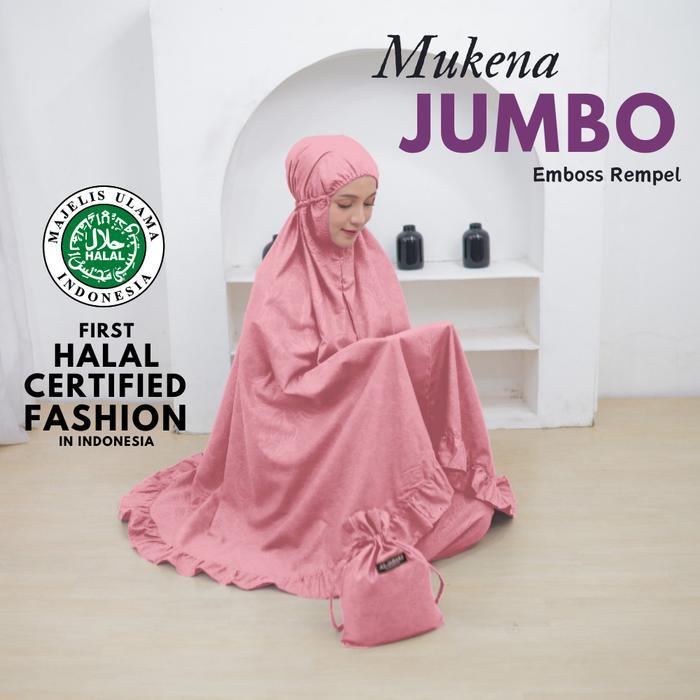 Top Al Jabari - Mukena Dewasa Jumbo Rempel Mewah Premium Free Tas
