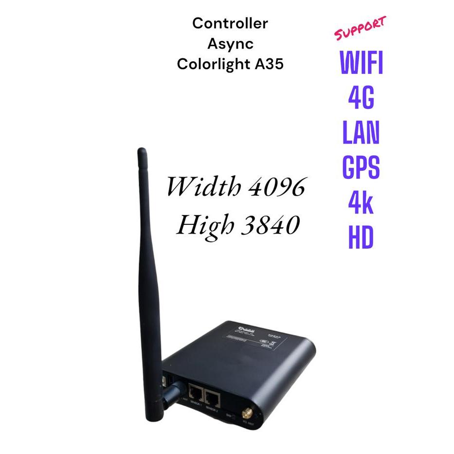 Controller Videotron mini asynchronous wifi/4g/LAN Colorlight A35 wireless tanpa PC/LAPTOP ada