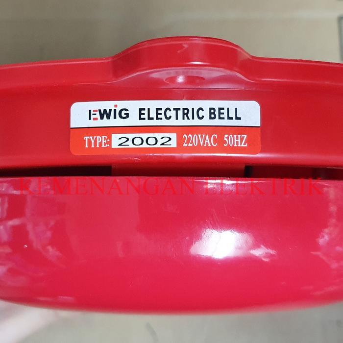 EWIG ROUND BELL / BEL KRING / ALARM 8" 200MM / BEL SEKOLAH PABRIK
