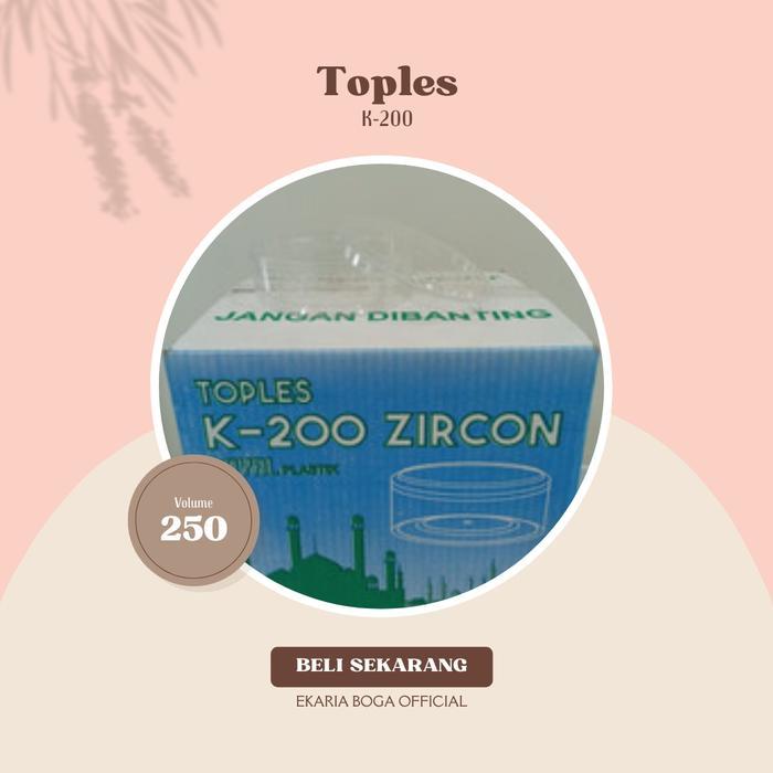 TOPLES WADAH KUE KERING BULAT ROYAL PLASTIK TOPLES K200 250GR