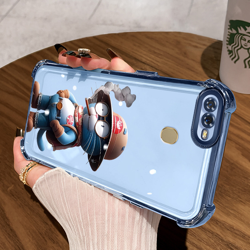 Casing Hp untuk OPPO A7 A5s A12 A12s A11K Case Casing Merokok Anime pola Cesing HP Kesing empat Anti