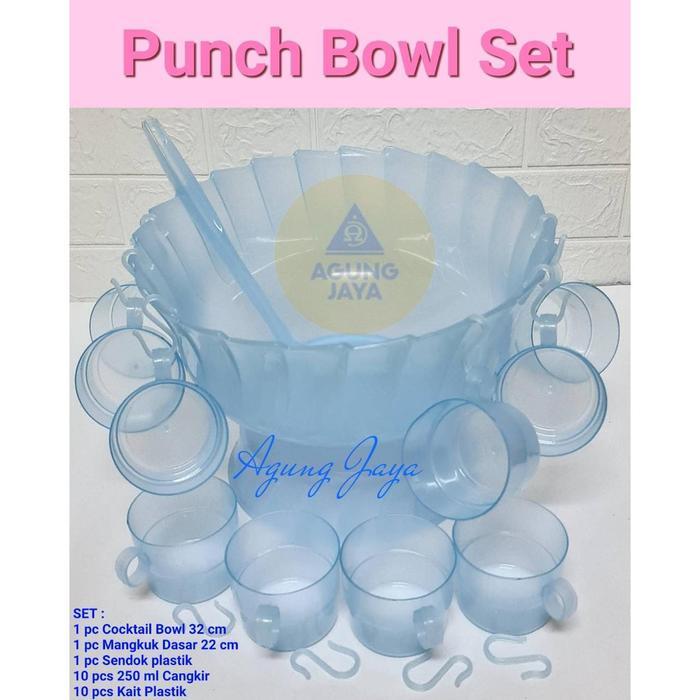 MANGKOK BUAH SET/ COCKTAIL BOWL SET/ PUNCH BOWL SET / TEMPAT ES BUAH
