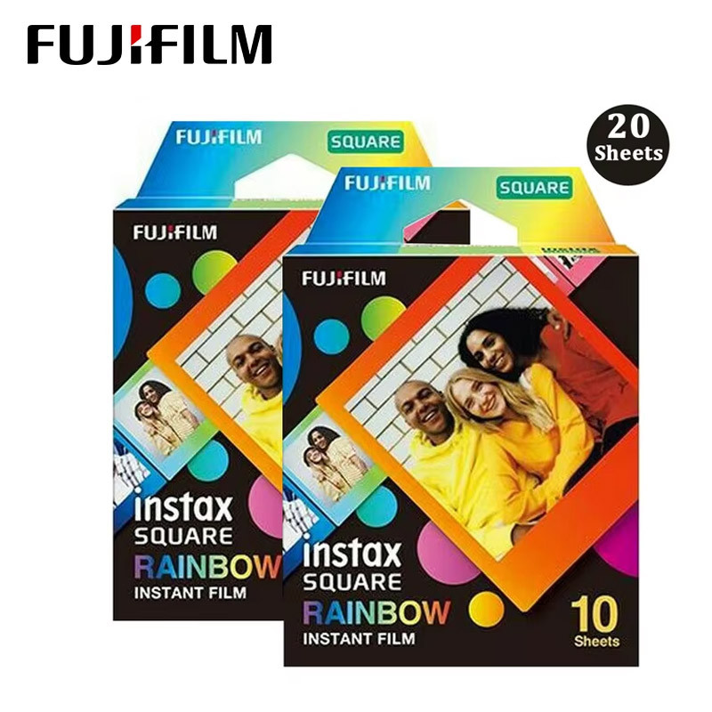10/20 Sheets Fujifilm Instax Square Rainbow For Fujifilm instax Square / SP-3 For SQ10 SQ6 SQ20